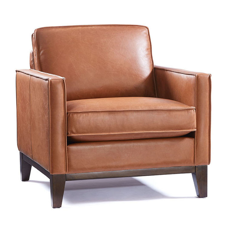 Wayfair camel leather discount chair